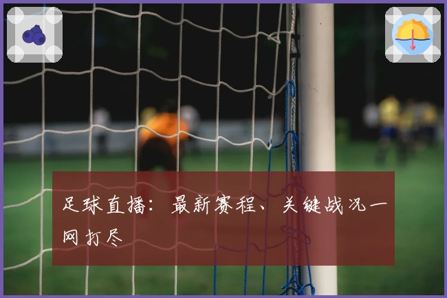 足球直播：最新赛程、关键战况一网打尽